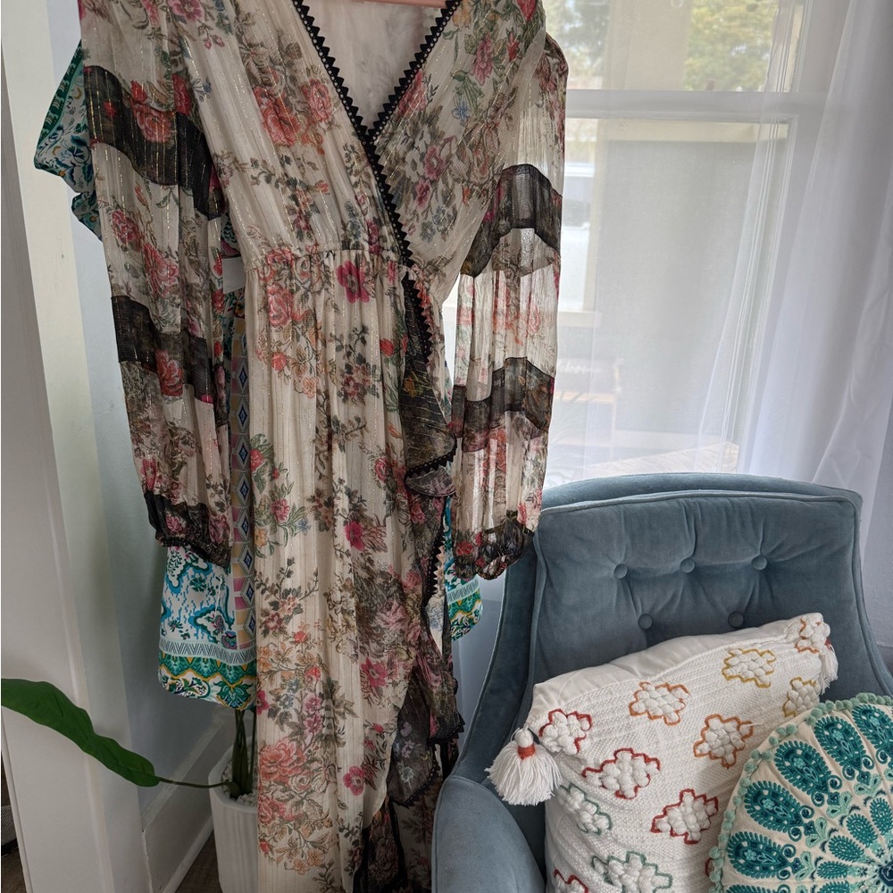 Rococo Sand Floral V-Neck Dress